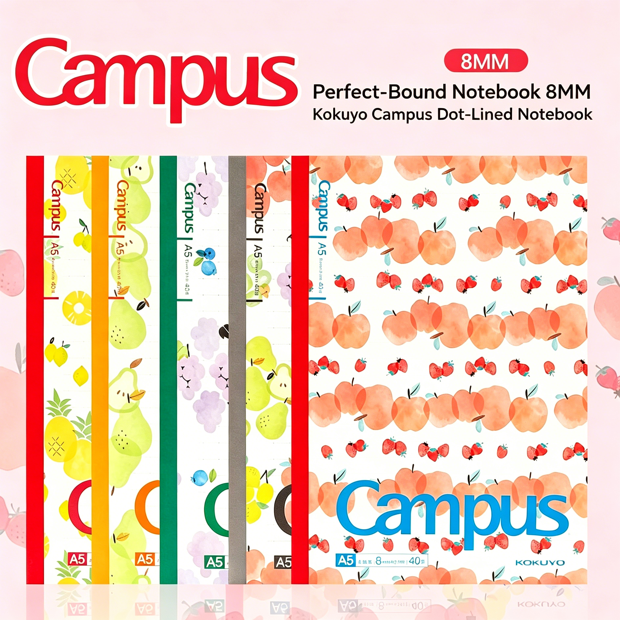 Notebook Dotted A5 - KOKUYO Campus A5 Notebook, 8mm Dot-Lined
