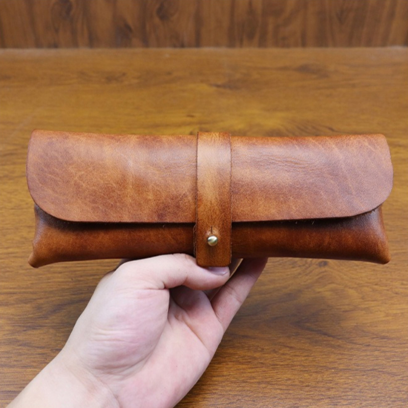 Tan Stationery & Office Supply - Korean Style Vintage Vegetable Tanned Leather