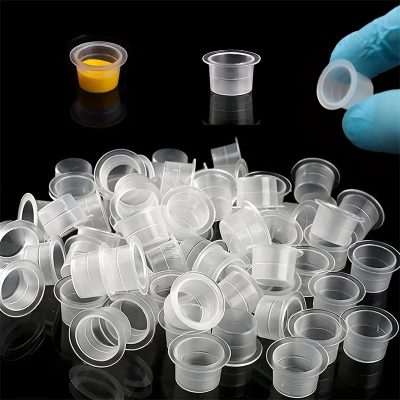 Calligraphy Ink Bottle - 100pcs Disposable Tattoo Ink Cups Plastic
