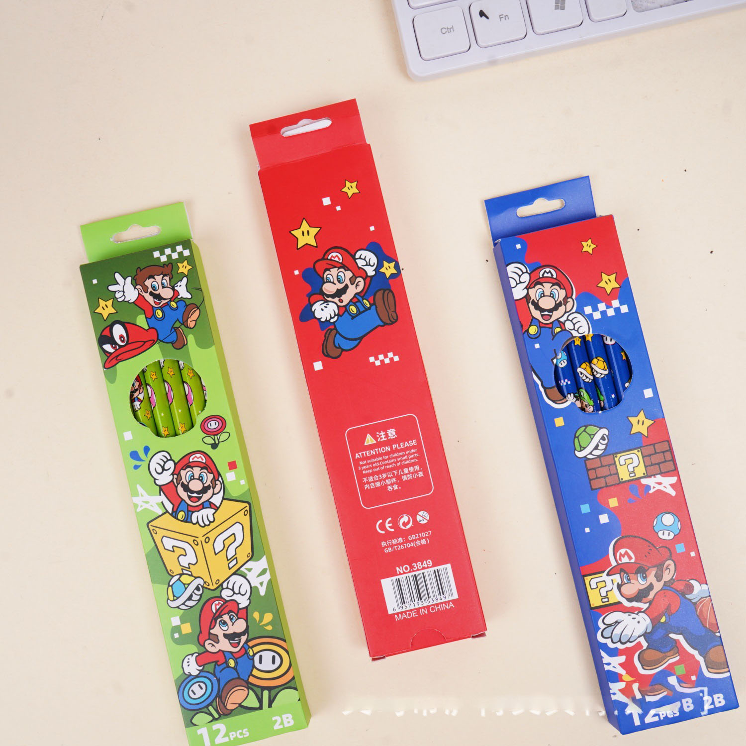 Super Mario element 2B pencil. - Stationery Office บทวิจารณ์และราคา