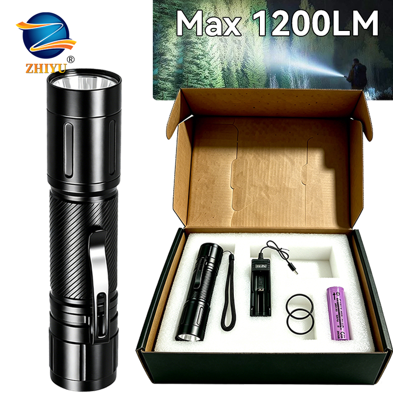 1200LM Fixed Focus LED Flashli - Stationery Supply บทวิจารณ์และราคา