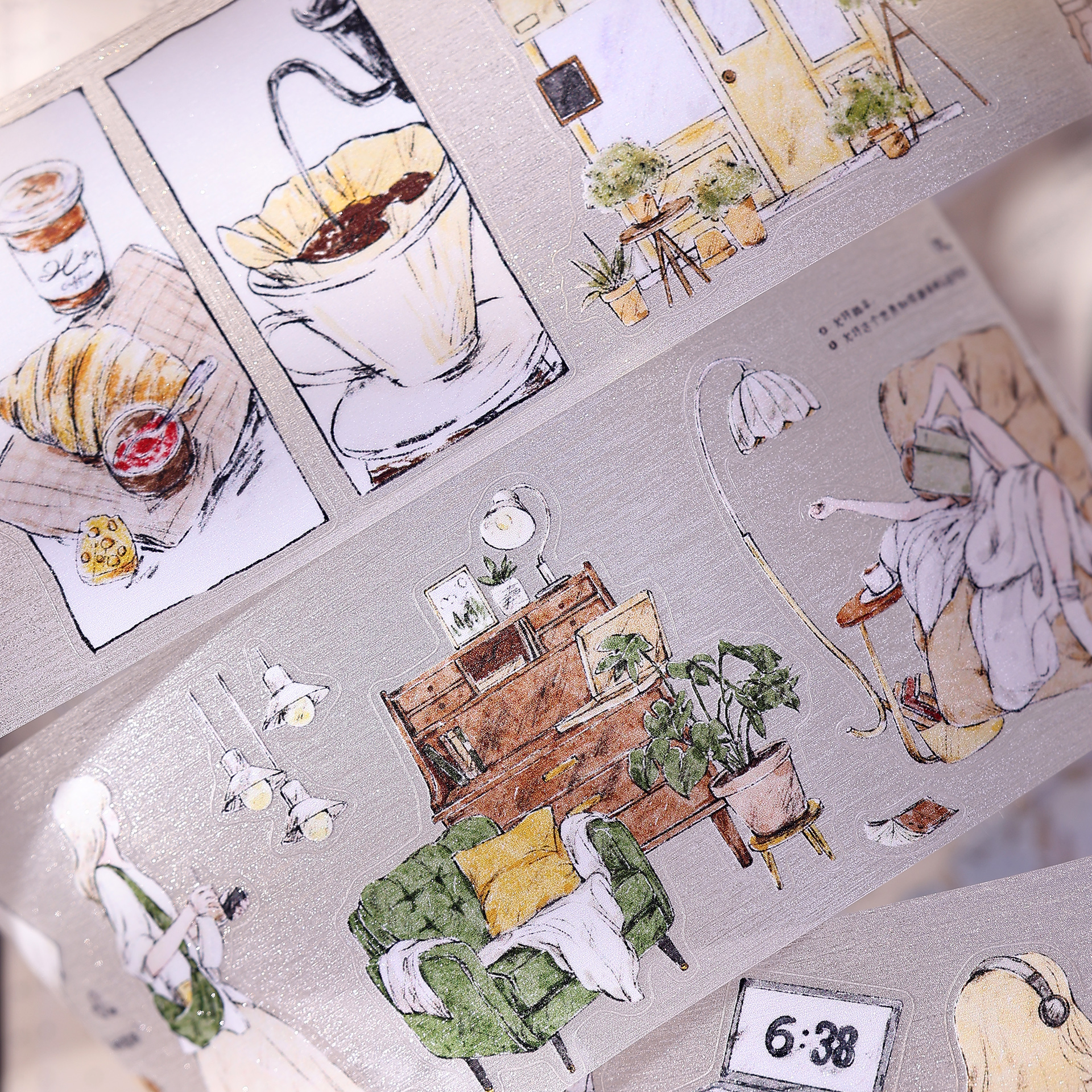 XiaoBaiJia Studio Vintage Girl - Washi Tape Set บทวิจารณ์และราคา