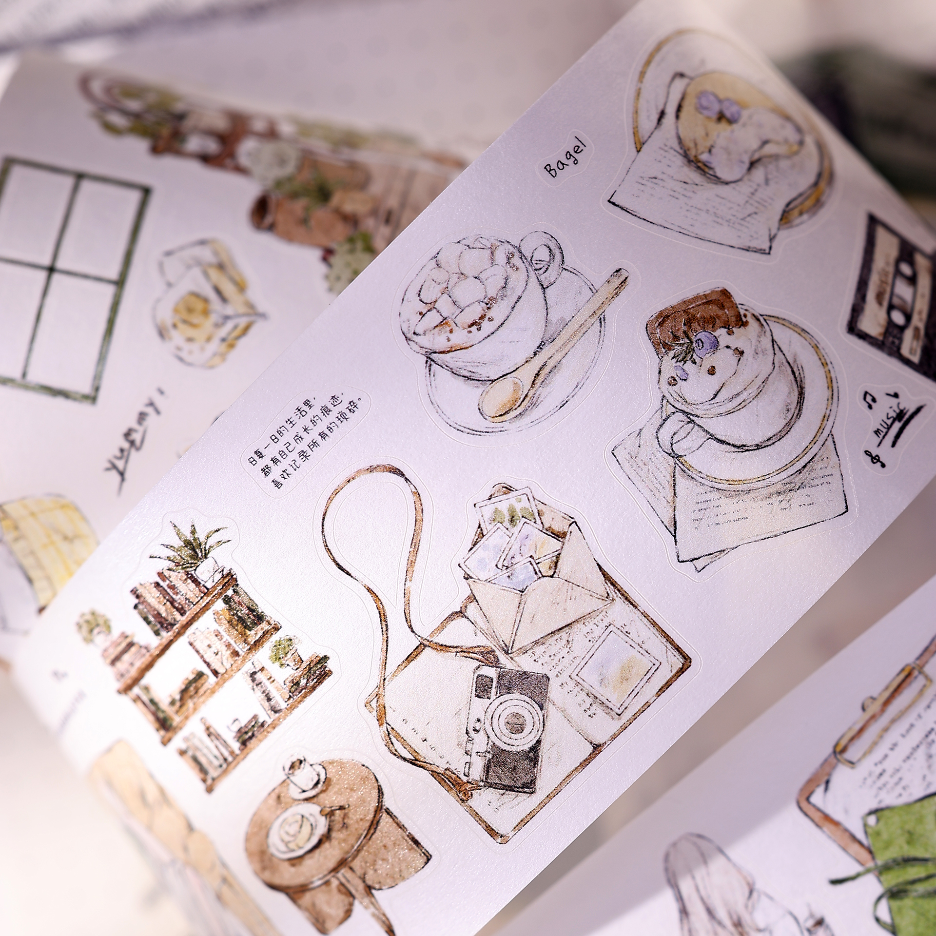 XiaoBaiJia Studio Vintage Girl - Washi Tape Set บทวิจารณ์และราคา