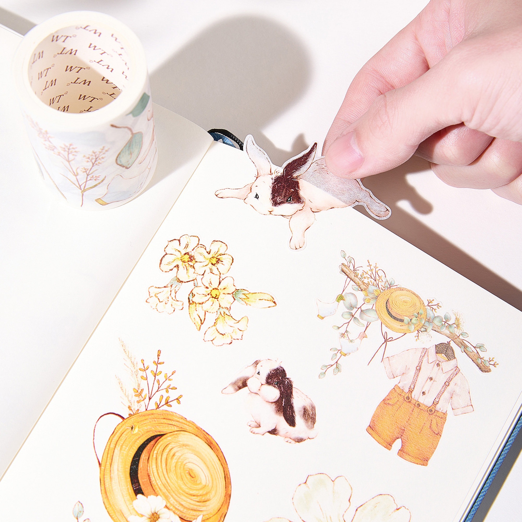 WT Studio Vintage Flower Bunny - Washi Tape Set บทวิจารณ์และราคา