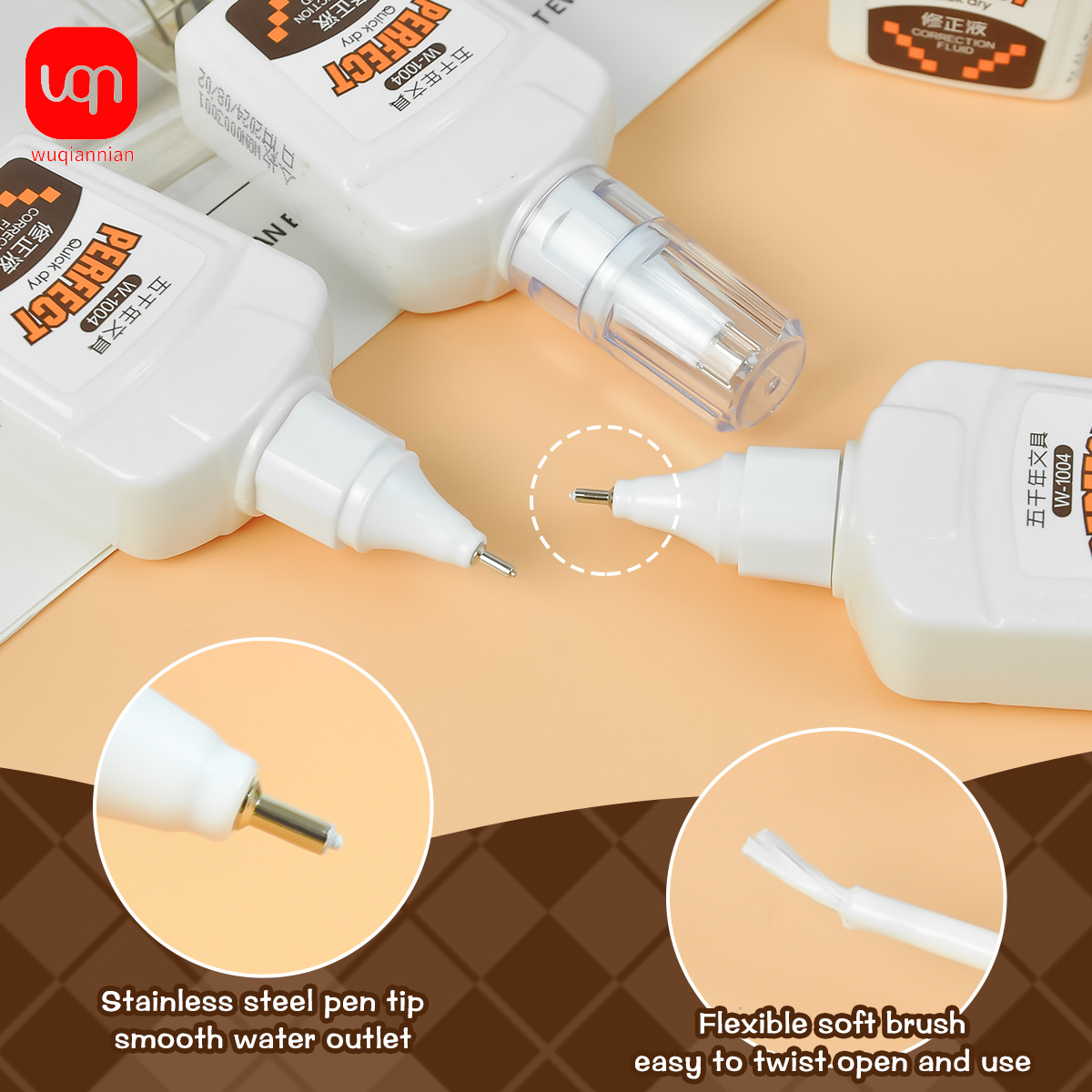 WQN-3/6/12PCS18ml Correction F - Correction Fluid White บทวิจารณ์และราคา
