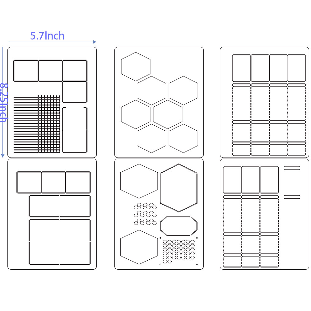 6Pack Reusable Plastic Weekly  - Notebook Dotted A5 บทวิจารณ์และราคา