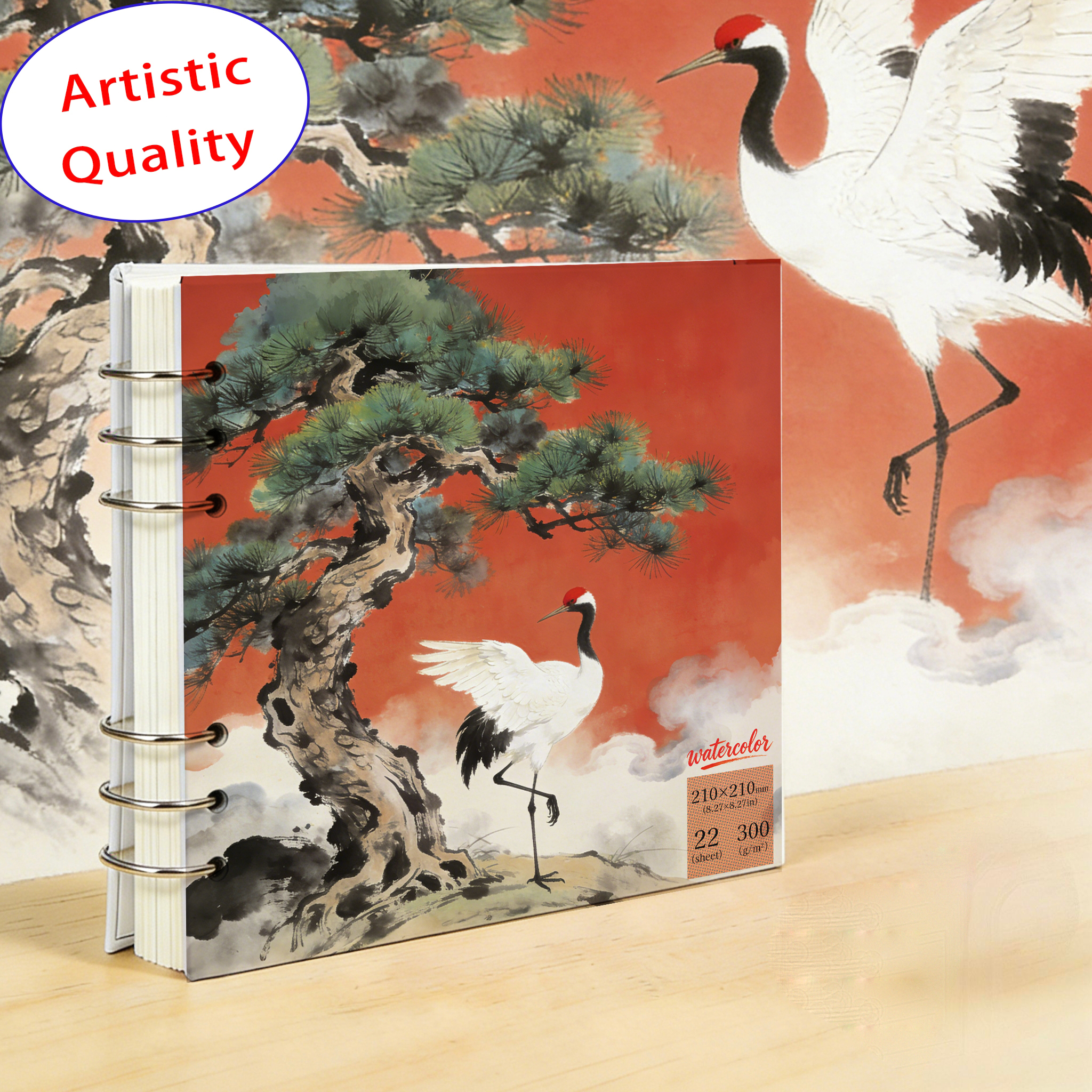 210x210mm Square Watercolor Pa - Art Sketchbook Ring บทวิจารณ์และราคา