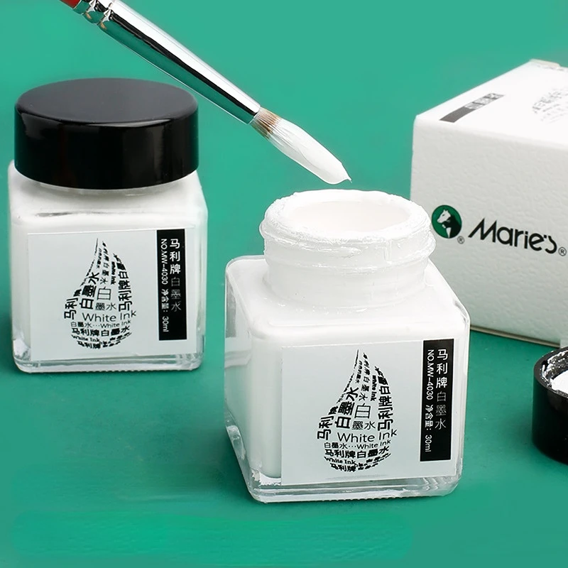 30ML White Ink High-gloss Wate - Correction Fluid White บทวิจารณ์และราคา