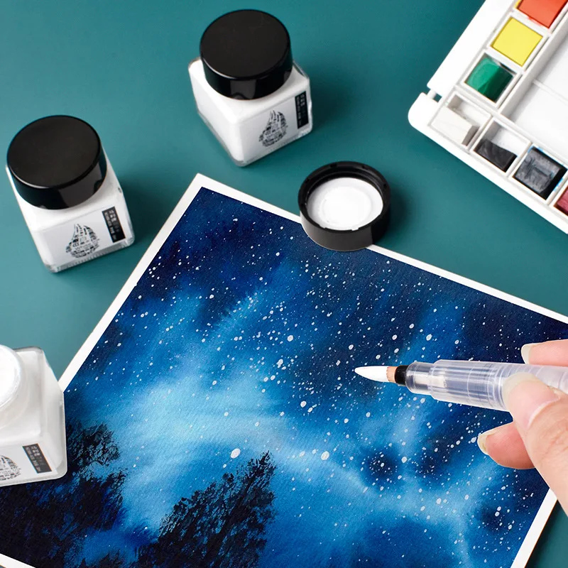 30ML White Ink High-gloss Wate - Correction Fluid White บทวิจารณ์และราคา