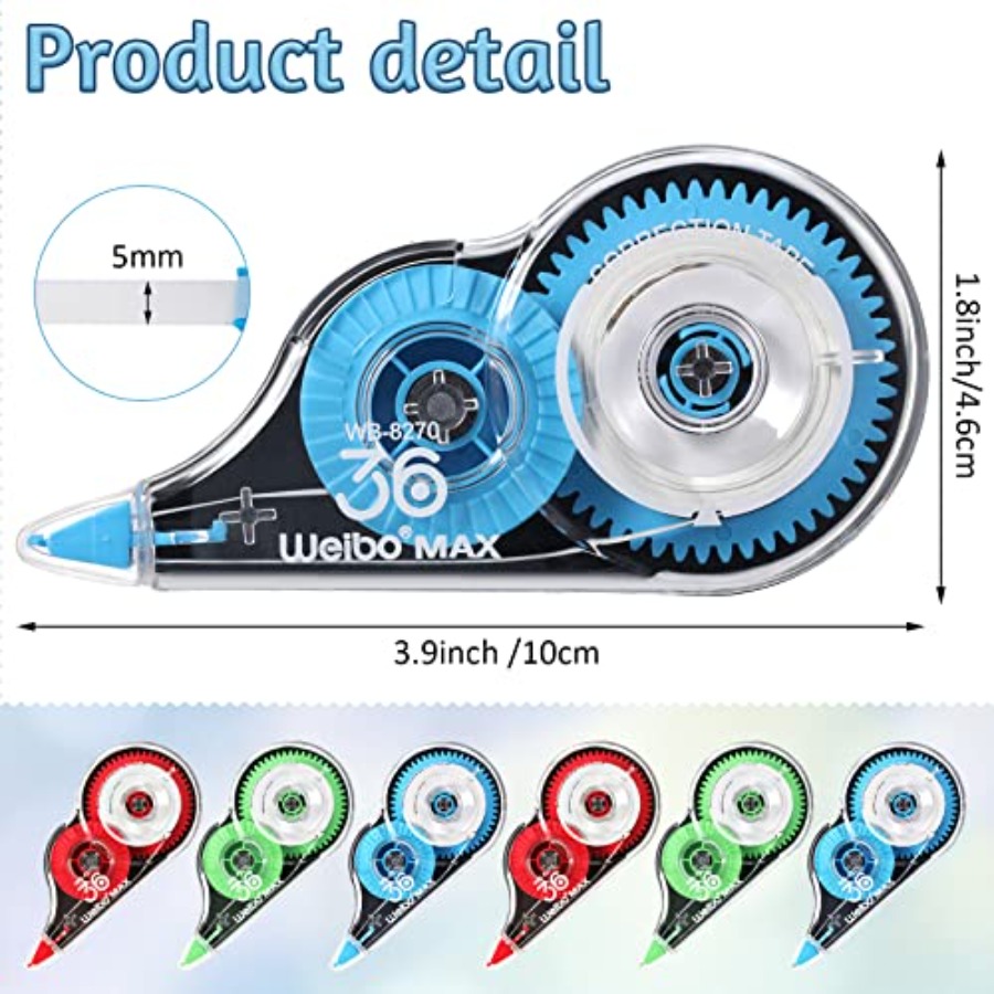 54 Pack Correction Tape Bulk W - Correction Fluid White บทวิจารณ์และราคา
