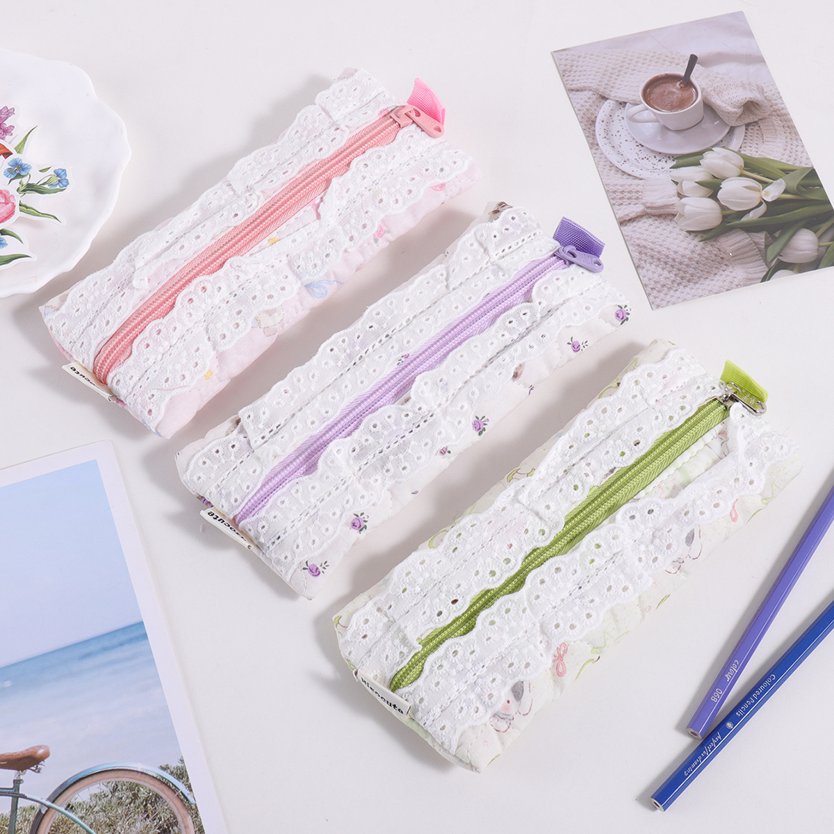 1 pc embroidered lace pencil b - Stationery Office And School Supply Stores บทวิจารณ์และราคา