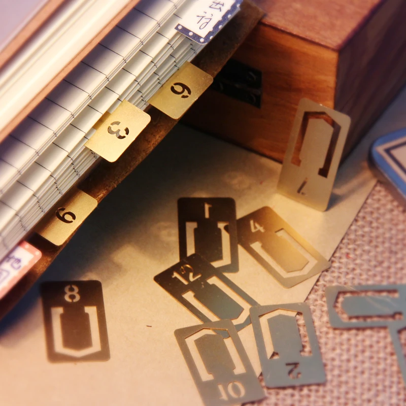 12 Pcs/lot Vintage Copper Book - Stationery Office And School Supply Stores บทวิจารณ์และราคา
