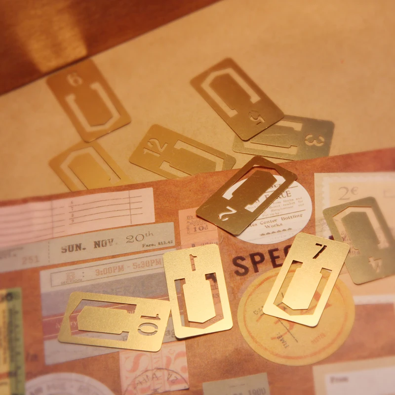 12 Pcs/lot Vintage Copper Book - Stationery Office And School Supply Stores บทวิจารณ์และราคา