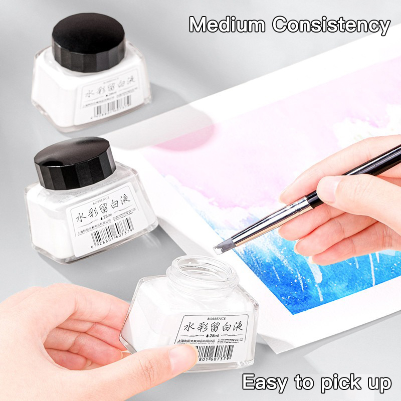 Borrence 28ml Watercolor Maski - Correction Fluid White บทวิจารณ์และราคา
