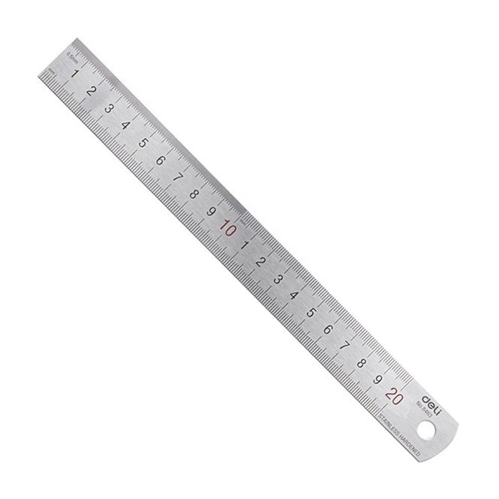 Deli 20cm Stainless Steel Meta - Stationery Office And School Supply Stores บทวิจารณ์และราคา
