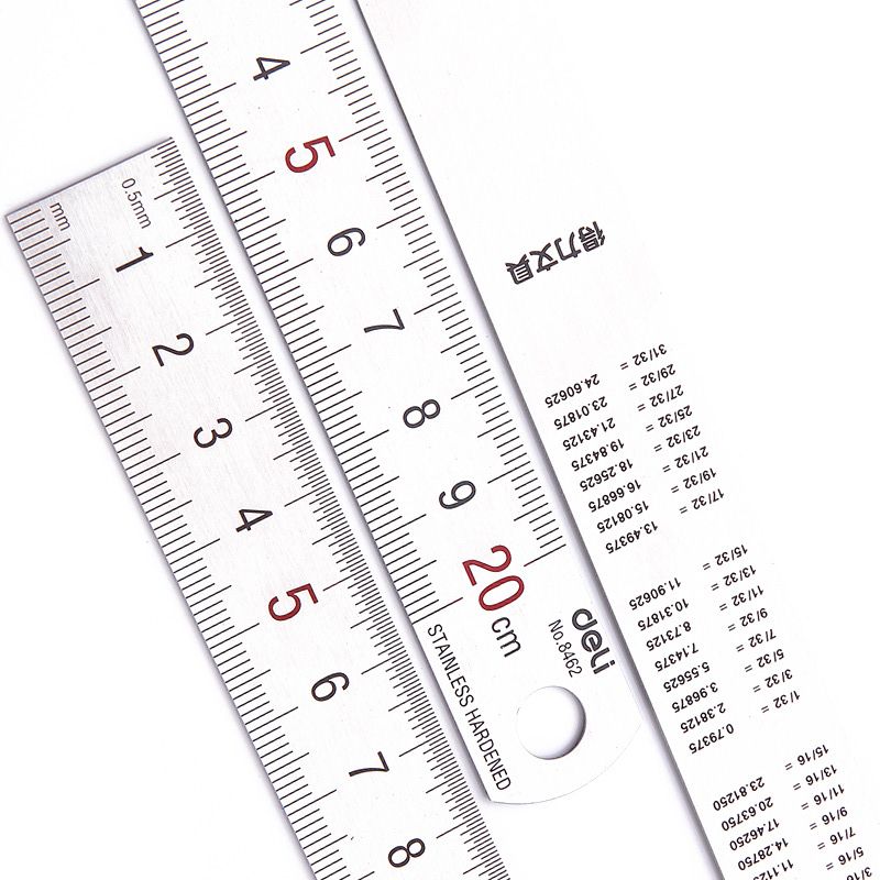 Deli 20cm Stainless Steel Meta - Stationery Office And School Supply Stores บทวิจารณ์และราคา