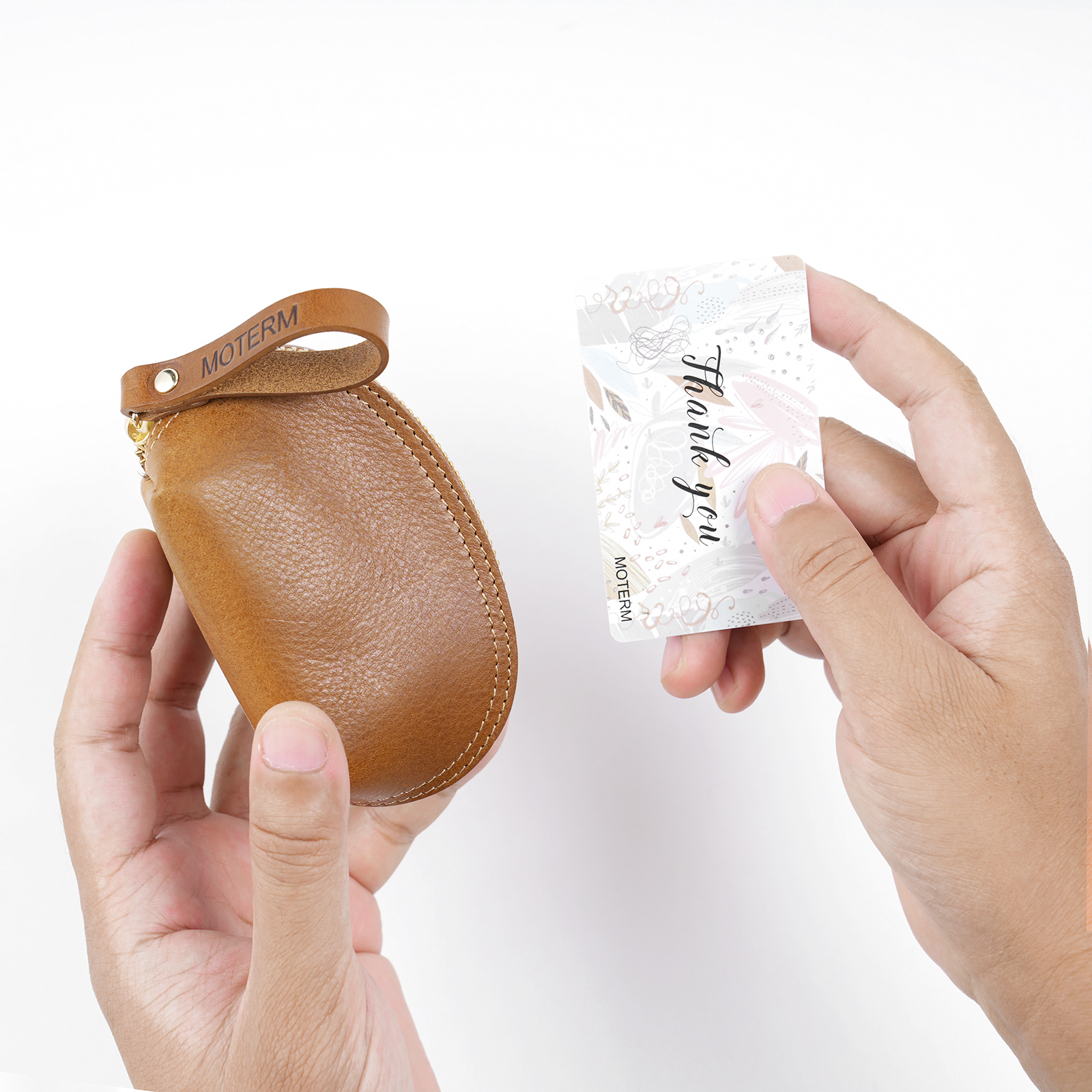 Moterm Mini Coin Pouch with Zi - Tan Stationery & Office Supply บทวิจารณ์และราคา