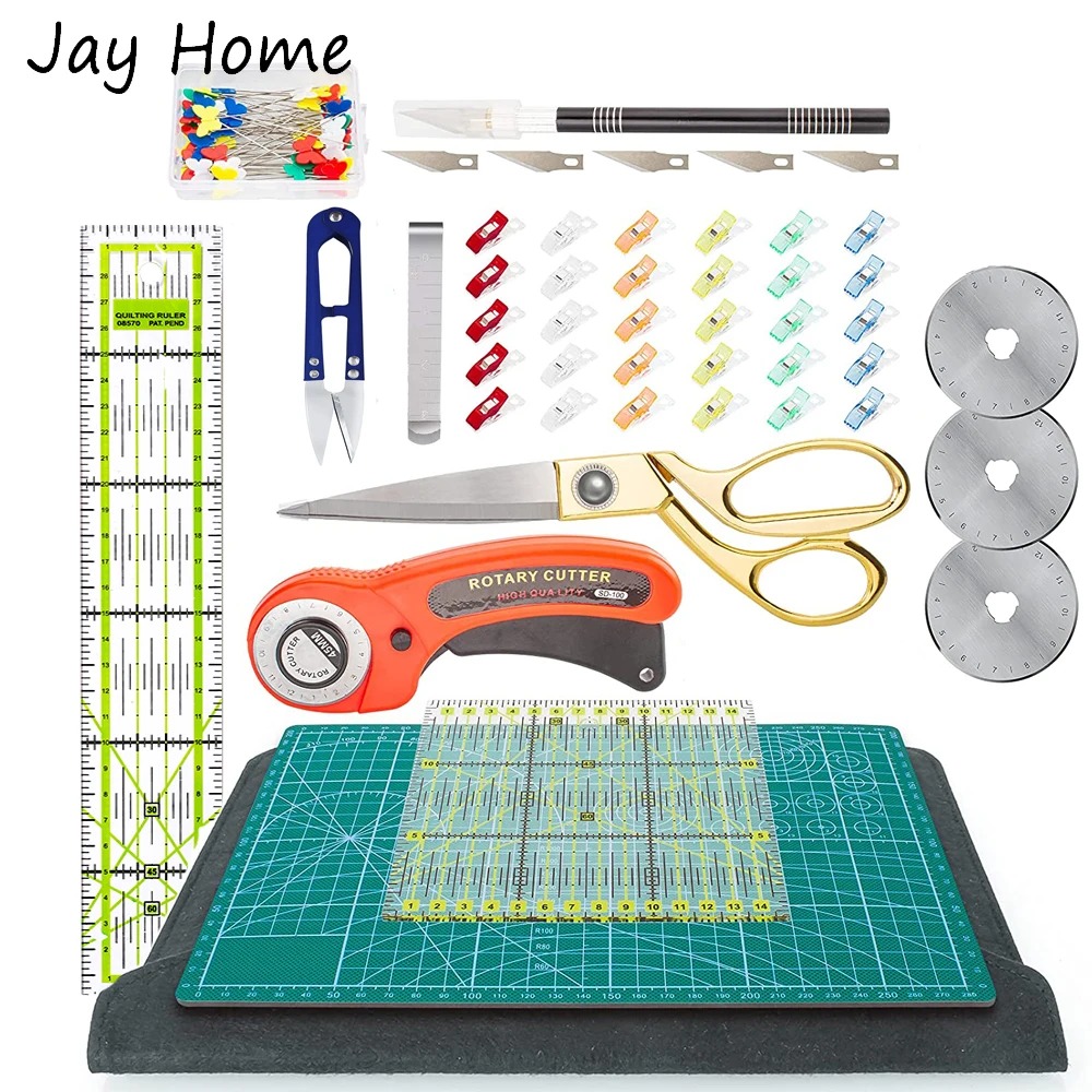 42PCS Rotary Cutter Set 45mm F - Scissors Stainless Craft บทวิจารณ์และราคา