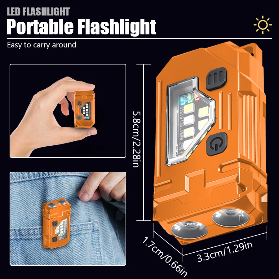Mini Keychain EDC Flashlight R - Stationery Supply บทวิจารณ์และราคา