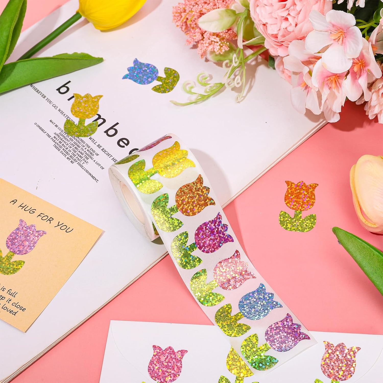 Cartoon Colorful Flower Decora - Memo Pad Sticky บทวิจารณ์และราคา