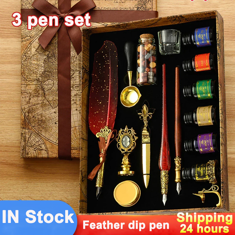 Classic Calligraphy Feather Pe - Calligraphy Ink Bottle บทวิจารณ์และราคา
