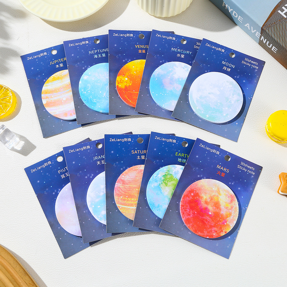 Moon Earth Sticky Notes Cute F - Sticky Note Cube บทวิจารณ์และราคา