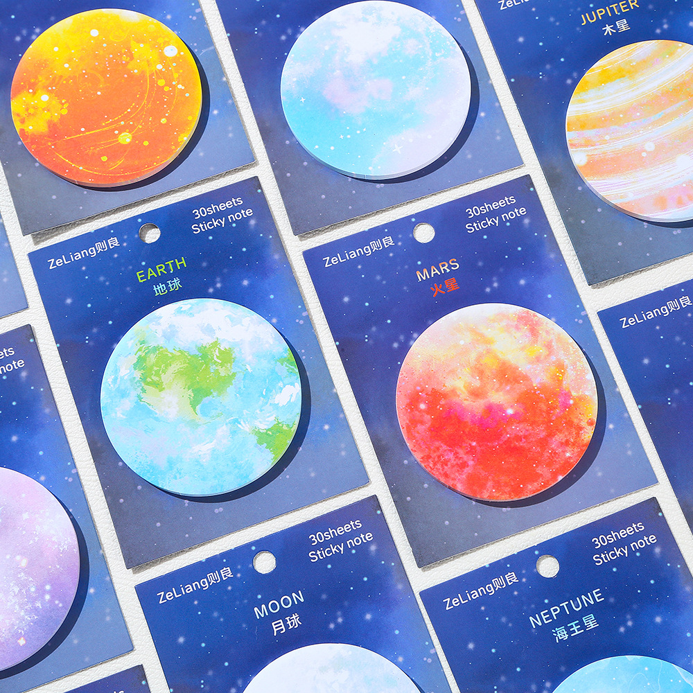 Moon Earth Sticky Notes Cute F - Sticky Note Cube บทวิจารณ์และราคา