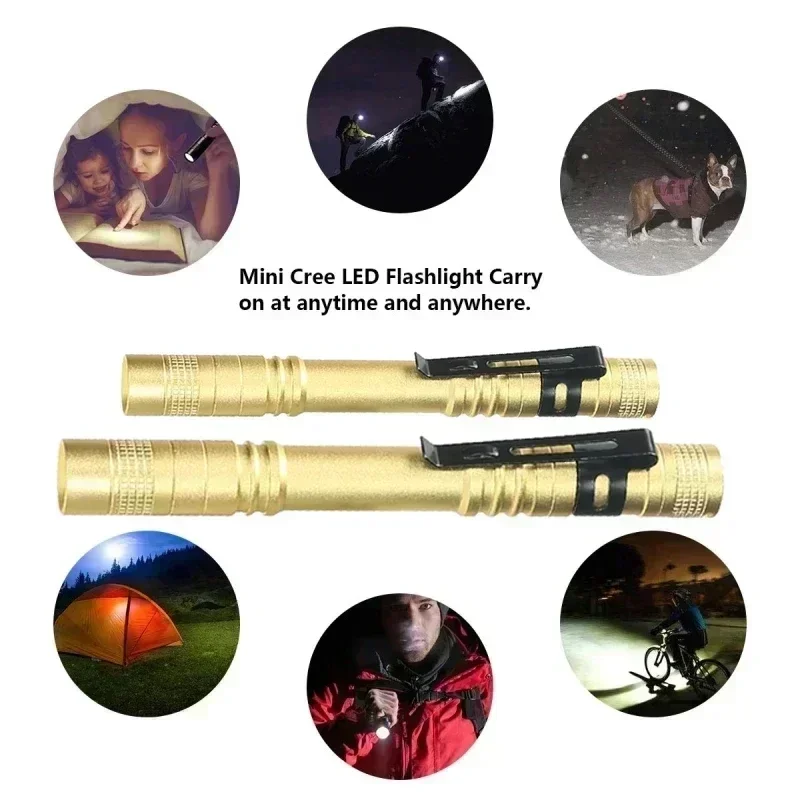 Portable Mini LED Pen Flashlig - Stationery Supply บทวิจารณ์และราคา