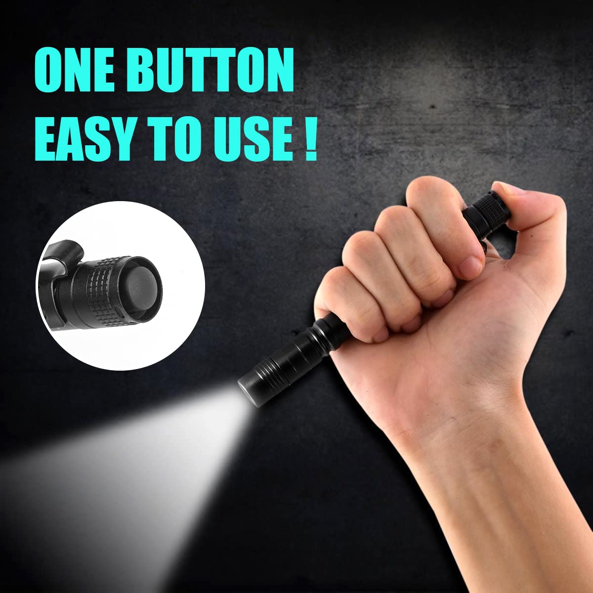 Portable Mini LED Pen Flashlig - Stationery Supply บทวิจารณ์และราคา