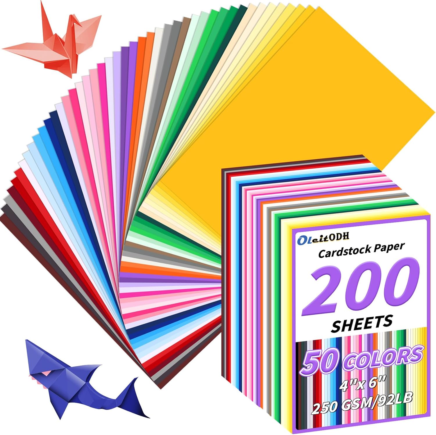 4x6 Cardstock 50 Colors 200 Pa - Cardstock Paper Pack บทวิจารณ์และราคา