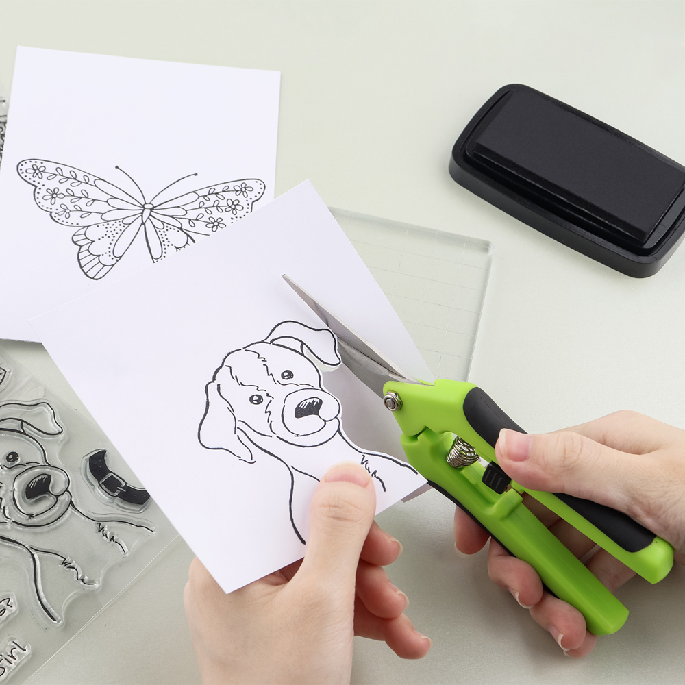 1Pcs Spring-Loaded Craft Shear - Scissors Stainless Craft บทวิจารณ์และราคา