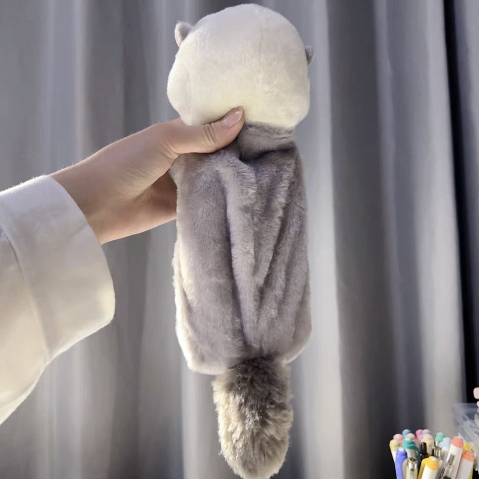 Creative Plush Toy Pencil Case - Stationery Supply บทวิจารณ์และราคา