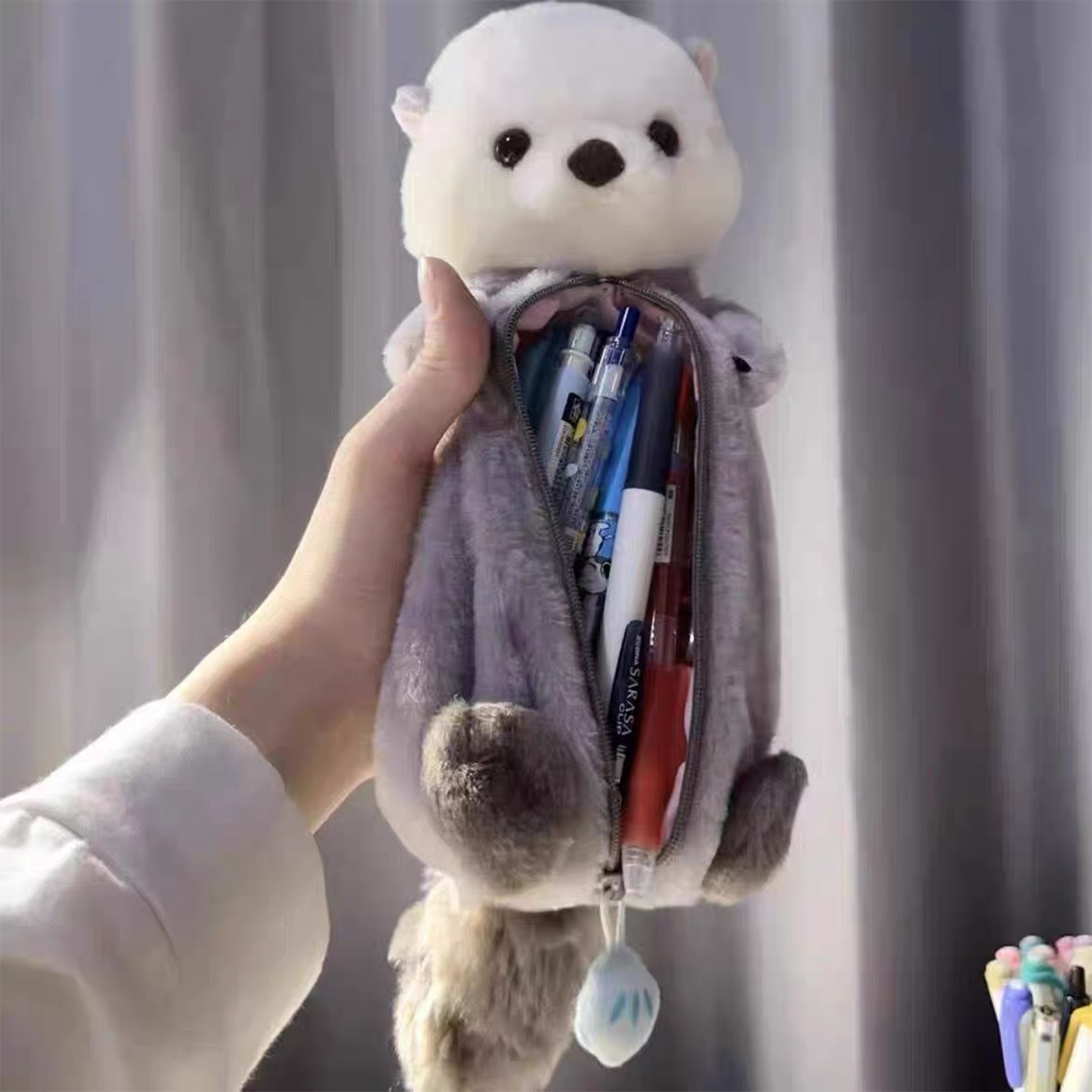 Creative Plush Toy Pencil Case - Stationery Supply บทวิจารณ์และราคา