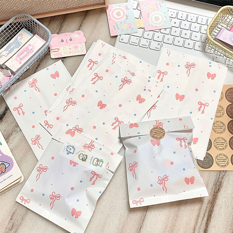 50pcs Pink Bowknot Heart Paper - Cardstock Paper Pack บทวิจารณ์และราคา