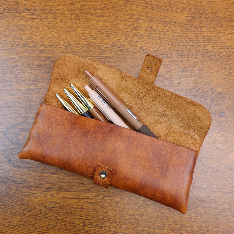 Vintage Vegetable-tanned Leath - Tan Stationery & Office Supply บทวิจารณ์และราคา