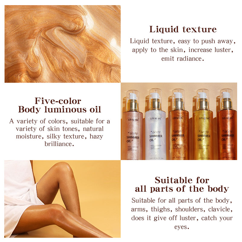 100ml Body Shimmer Oil Highlig - Correction Fluid White บทวิจารณ์และราคา