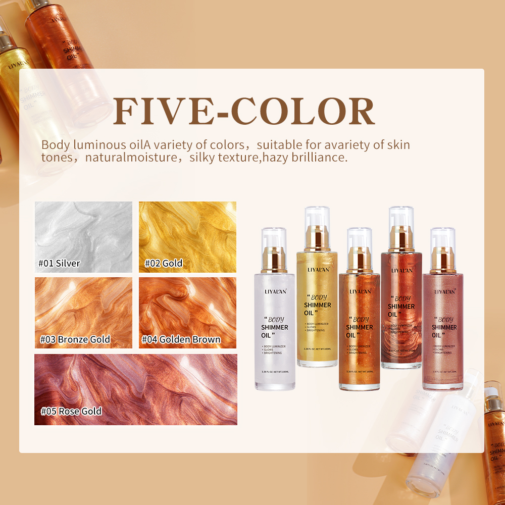 100ml Body Shimmer Oil Highlig - Correction Fluid White บทวิจารณ์และราคา