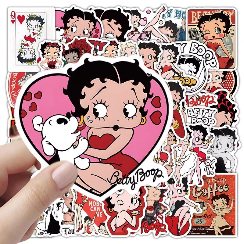 New 50PCS Betty Boop Sticker A - Memo Pad Sticky บทวิจารณ์และราคา