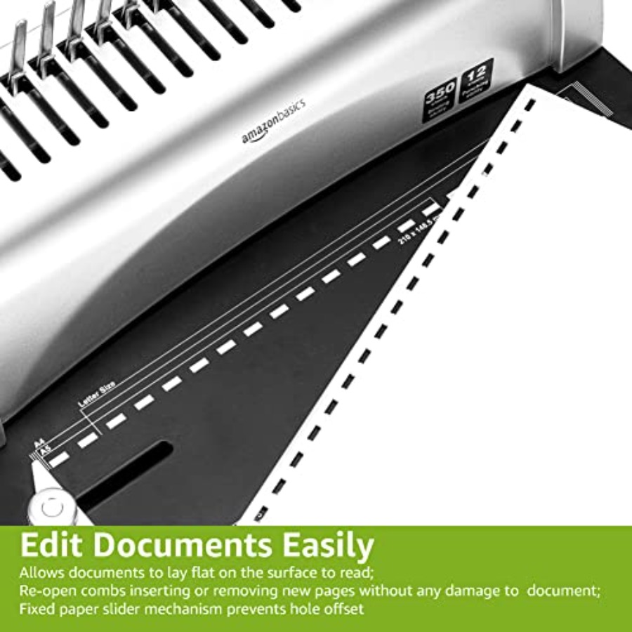 Basics Comb Binding Machine fo - Binding Comb Plastic บทวิจารณ์และราคา