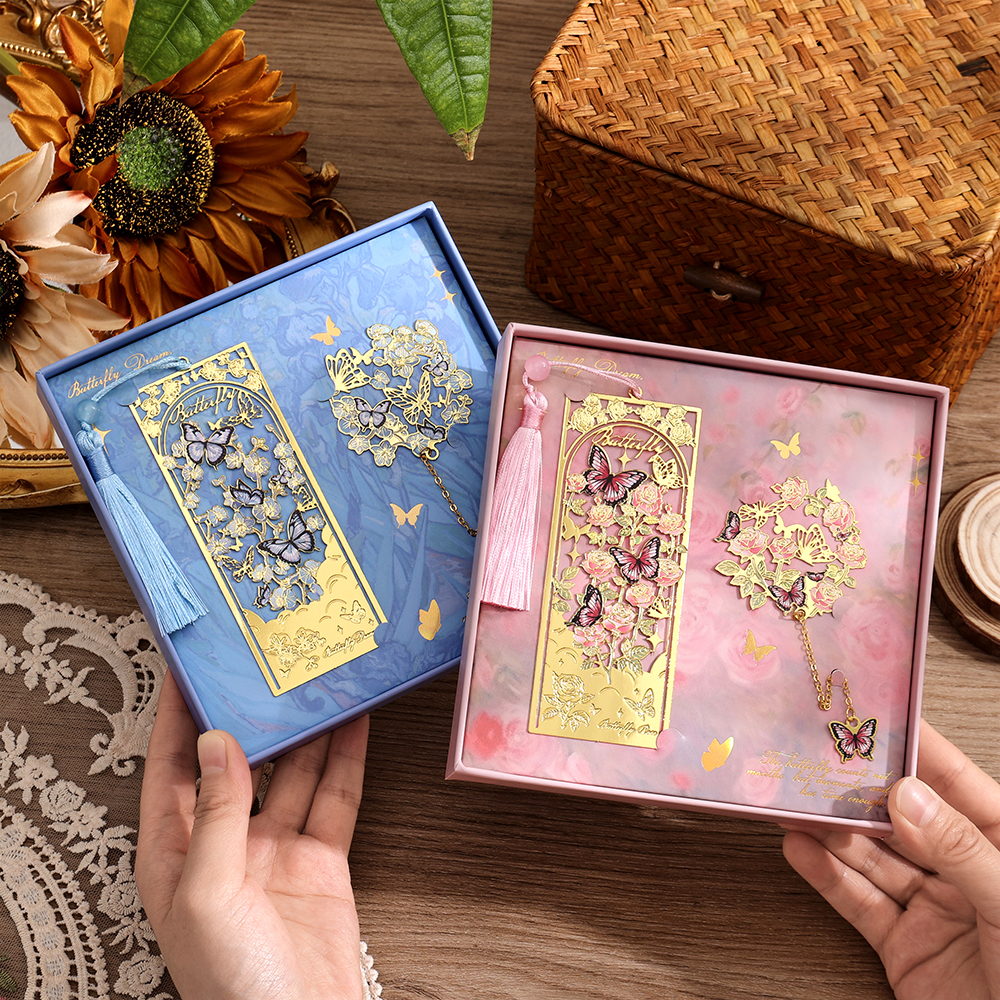 2 Pcs Butterfly Bookmarks With - Stationery Supply บทวิจารณ์และราคา