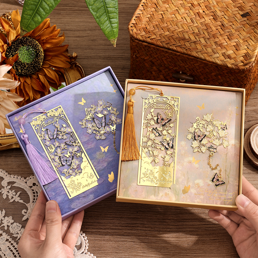 2 Pcs Butterfly Bookmarks With - Stationery Supply บทวิจารณ์และราคา