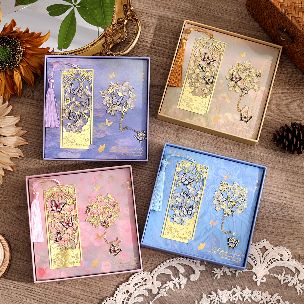2 Pcs Butterfly Bookmarks With - Stationery Supply บทวิจารณ์และราคา