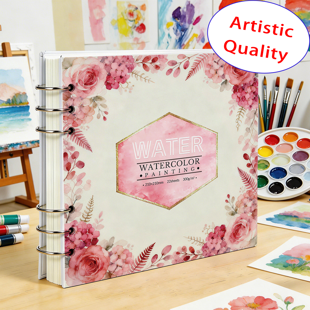 210x210mm 300GSM Watercolor Sk - Art Sketchbook Ring บทวิจารณ์และราคา