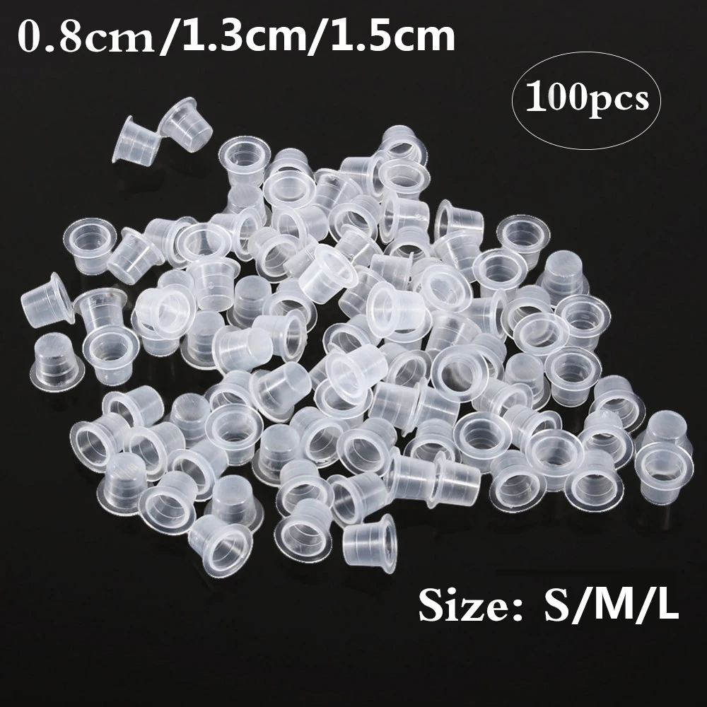 100Pcs Tattoo Plastic Tattoo I - Calligraphy Ink Bottle บทวิจารณ์และราคา