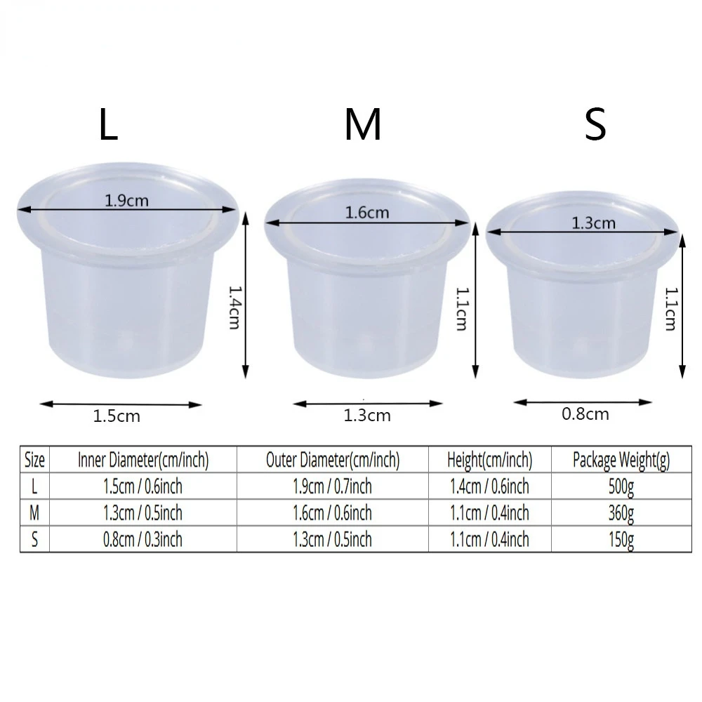 100Pcs Tattoo Plastic Tattoo I - Calligraphy Ink Bottle บทวิจารณ์และราคา