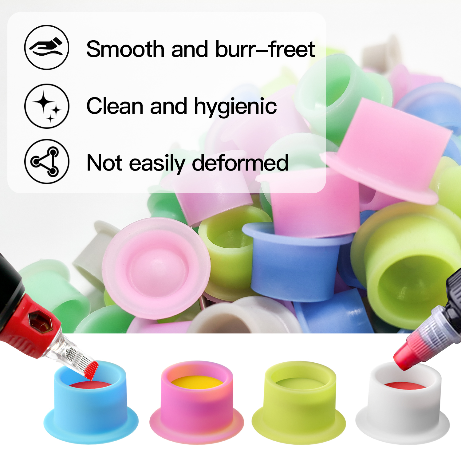 100Pcs Disposable Canned Silic - Calligraphy Ink Bottle บทวิจารณ์และราคา