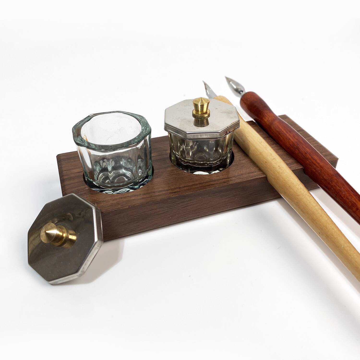 Ink Base Pen Rest Wooden Stand - Calligraphy Ink Bottle บทวิจารณ์และราคา