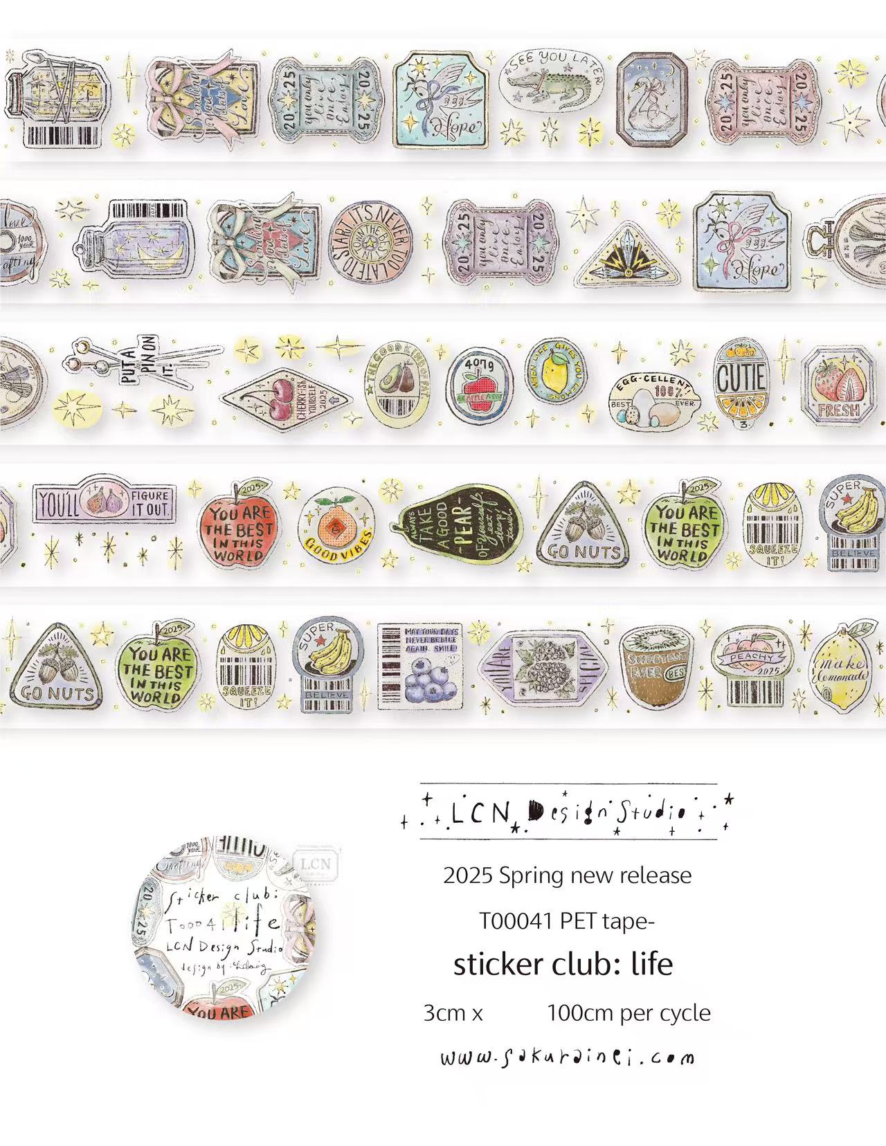 1 Loop LCN Vintage Sticker Clu - Washi Tape Set บทวิจารณ์และราคา