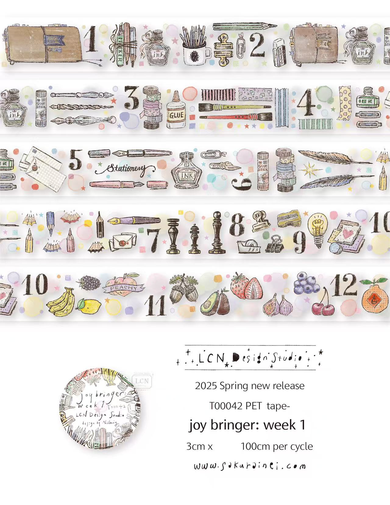 1 Loop LCN Vintage Sticker Clu - Washi Tape Set บทวิจารณ์และราคา