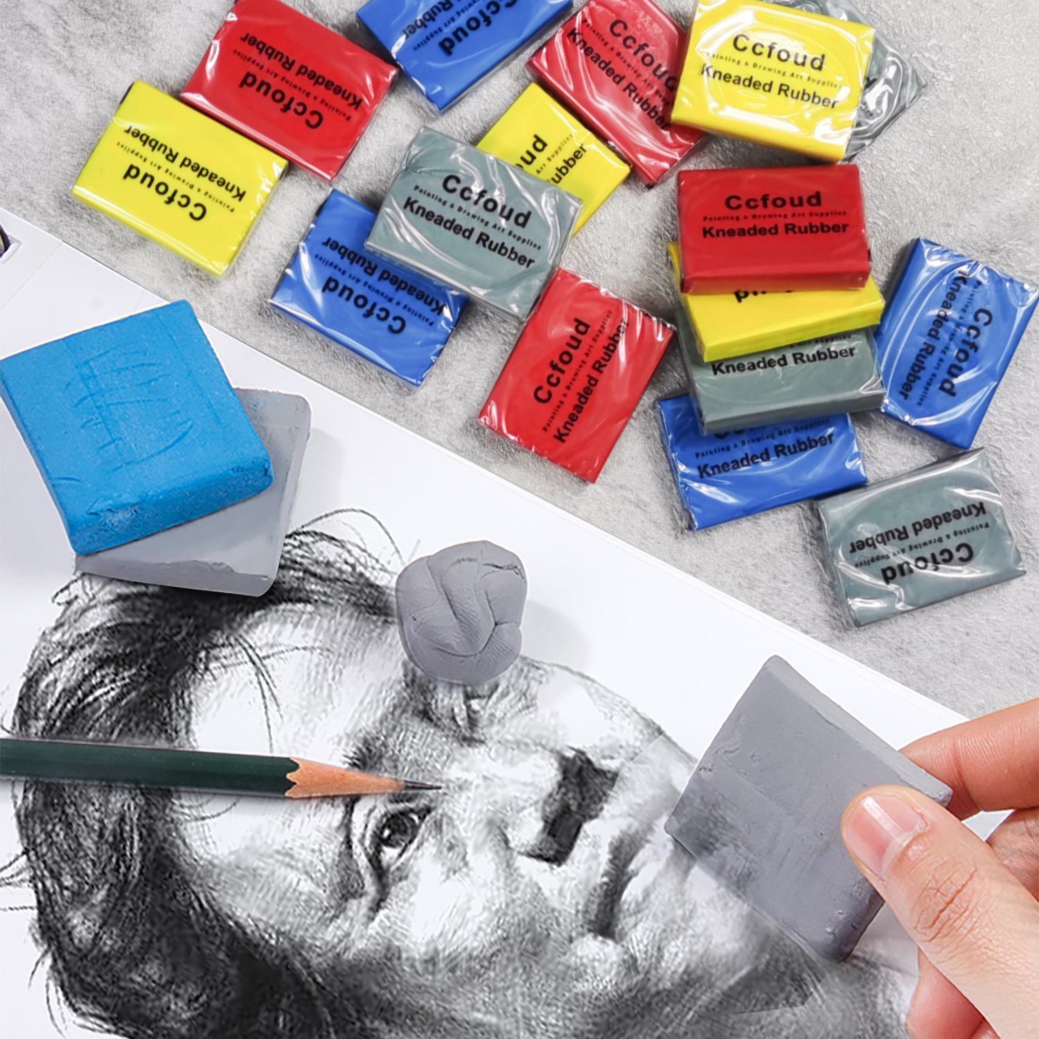 Kneaded Rubber Erasers, Colore - Rubber Eraser Kneaded บทวิจารณ์และราคา